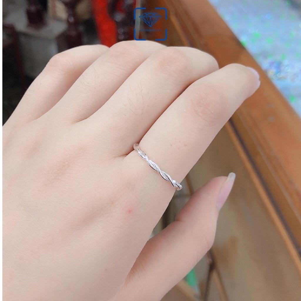 Nhẫn xoắn bạc 925 nữ - giá xưởng, Anchi jewelry