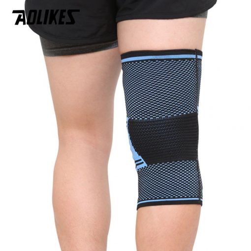 Đai bảo vệ đầu gối AOLIKES A-7725 trợ lực khớp gối với silicone đàn hồi sport knee protector