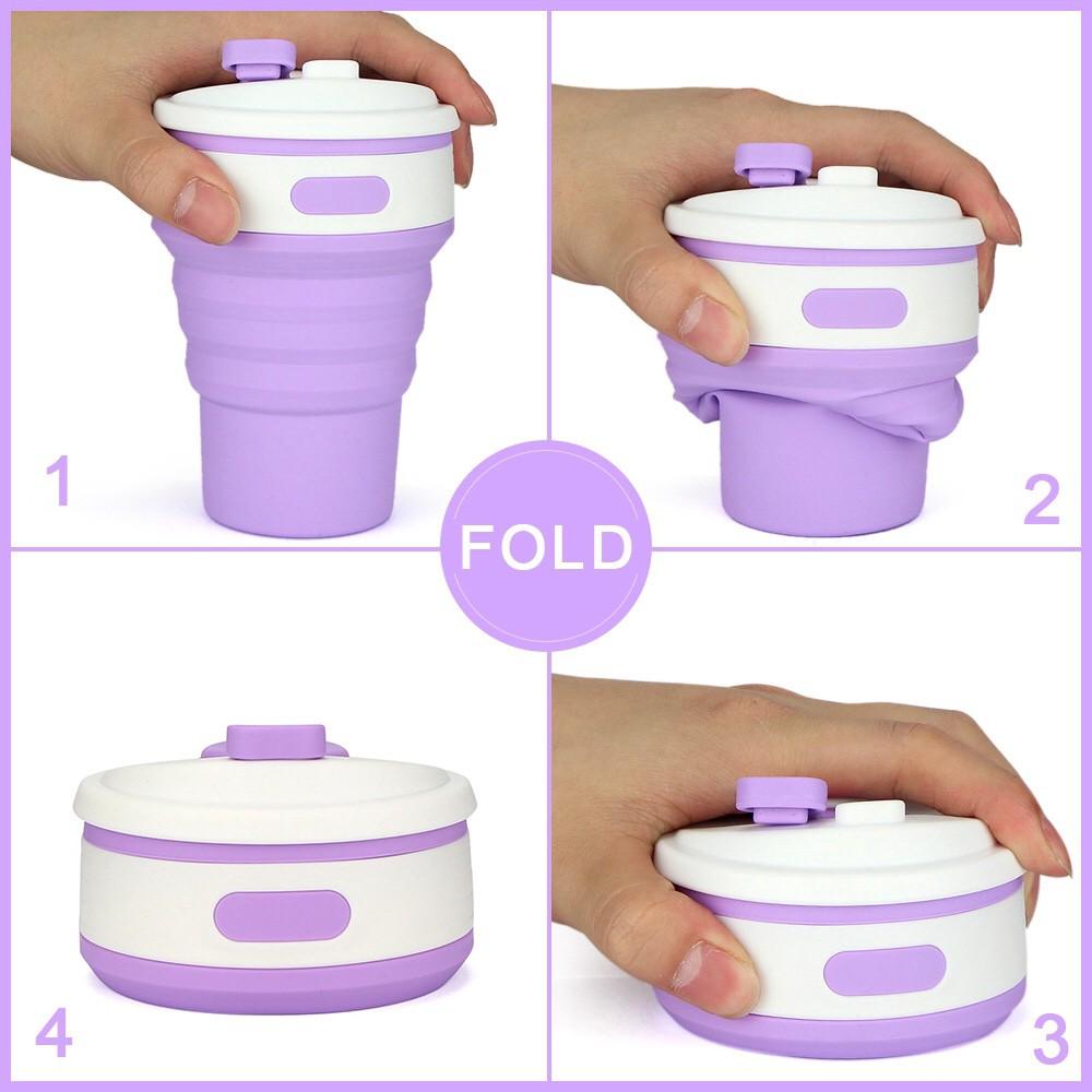 Cốc Gấp ANAEAT Bằng Silicone Tiện Dụng Đa Năng 350ml