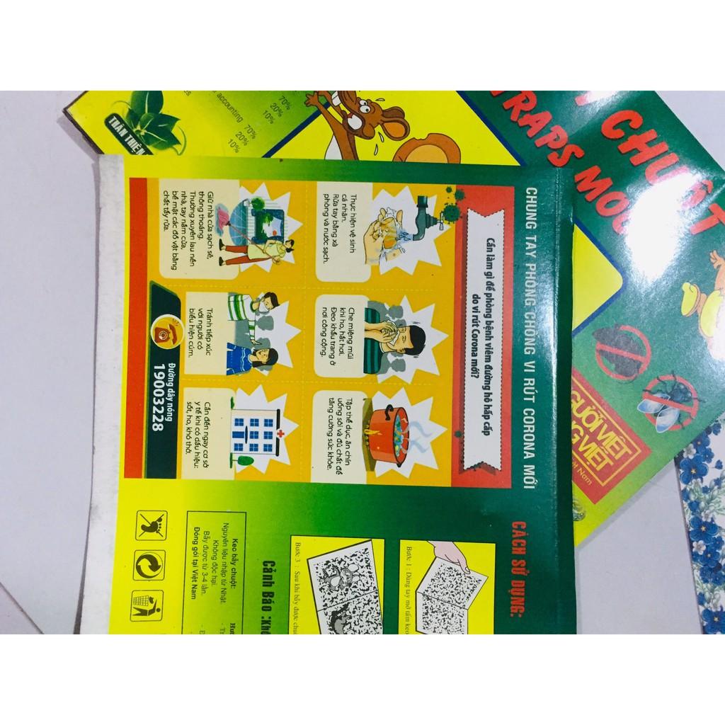 Combo 5 miếng keo dính chuột loại 1 kèm mồi an toàn sức khỏe