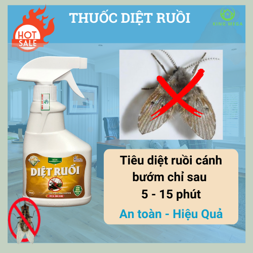 Thuốc diệt ruồi sinh học KingBio - diệt ruồi vàng, ruồi cánh bướm, ruồi giấm - Không độc hại hiệu quả 100%