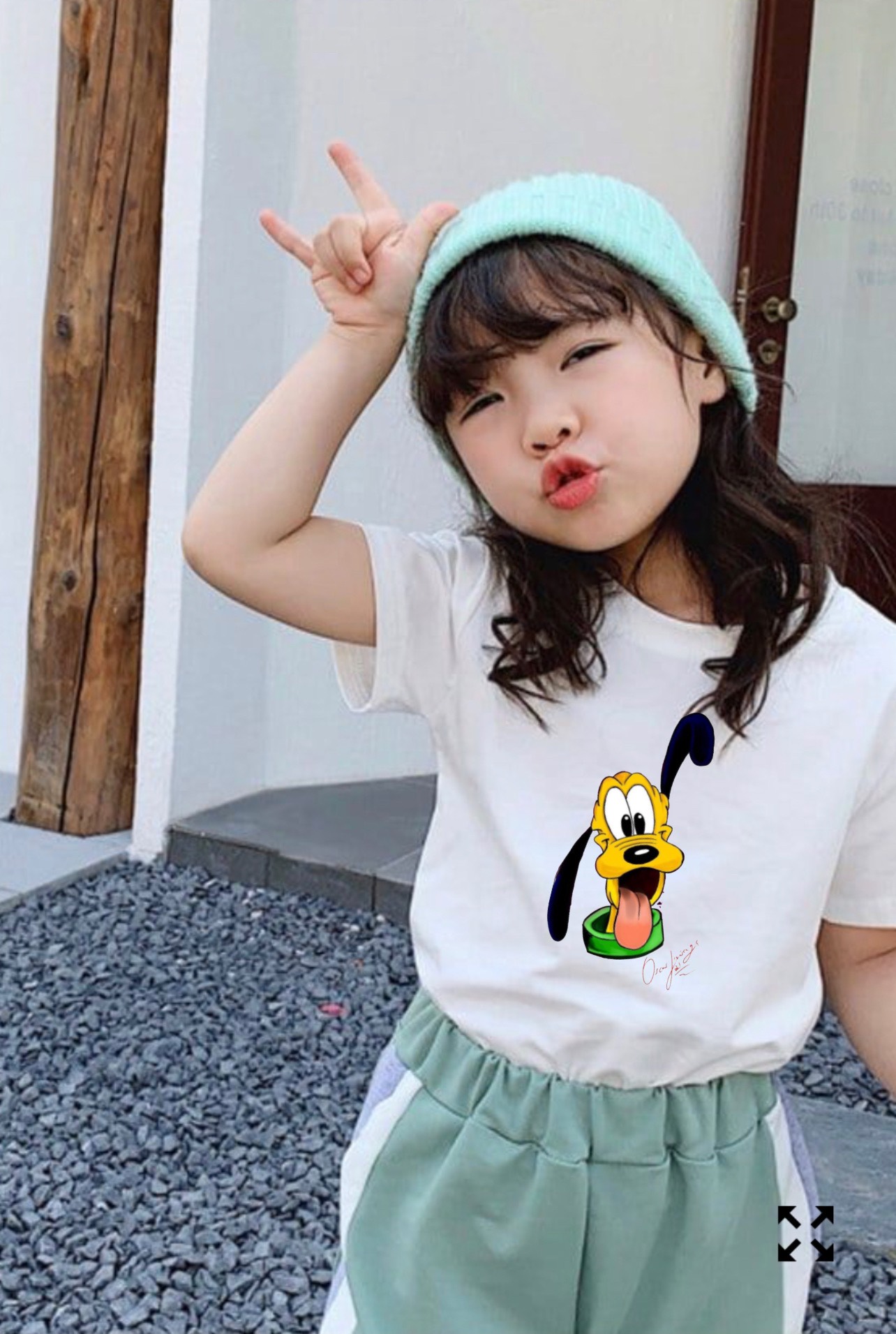 Áo thun bé gái in họa tiết hoạt hình thun mềm mịn thoáng mát thấm hút mồ hôi tốt