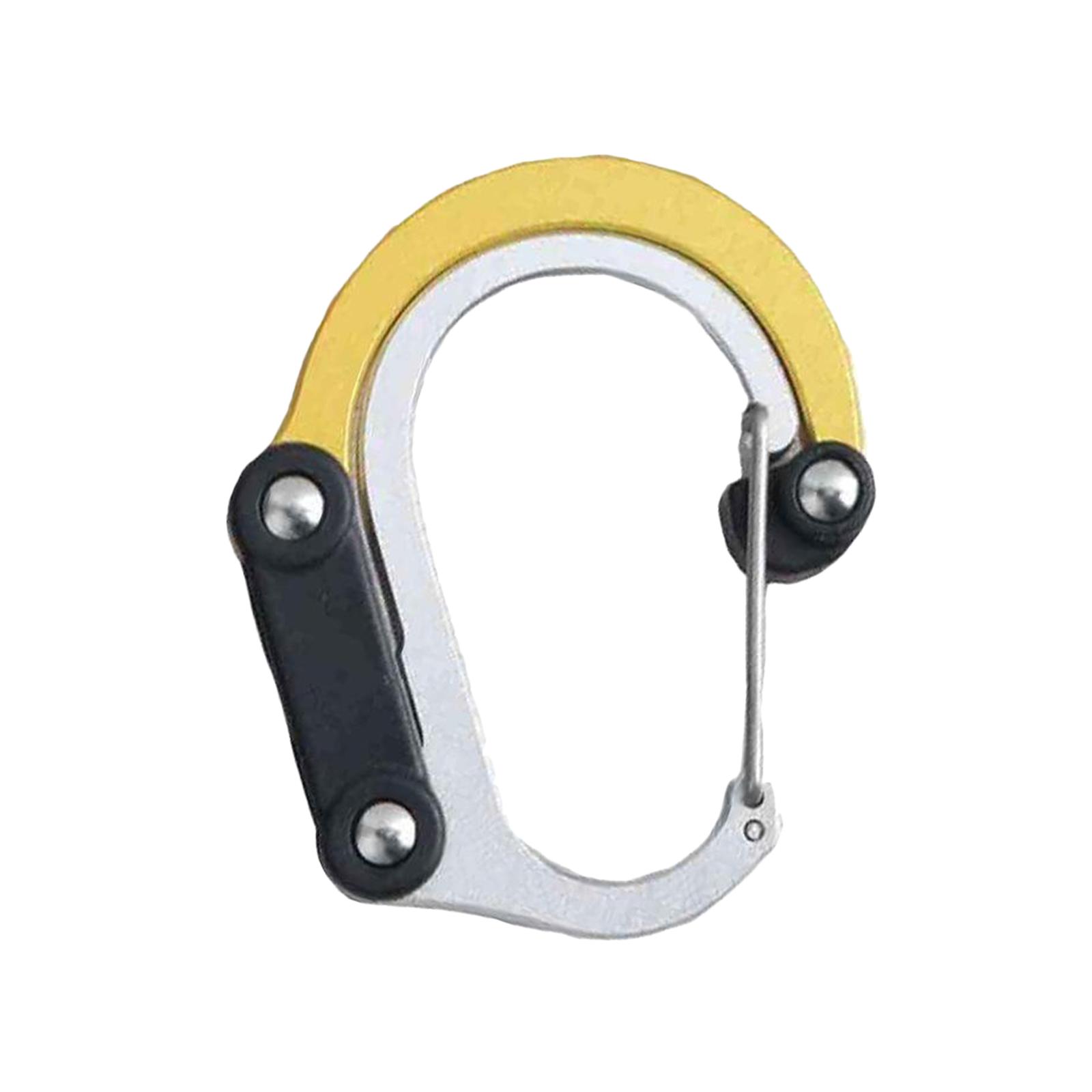 Carabiner Clip and Hook for Travel Backpack Handbag Holder Hanger Black