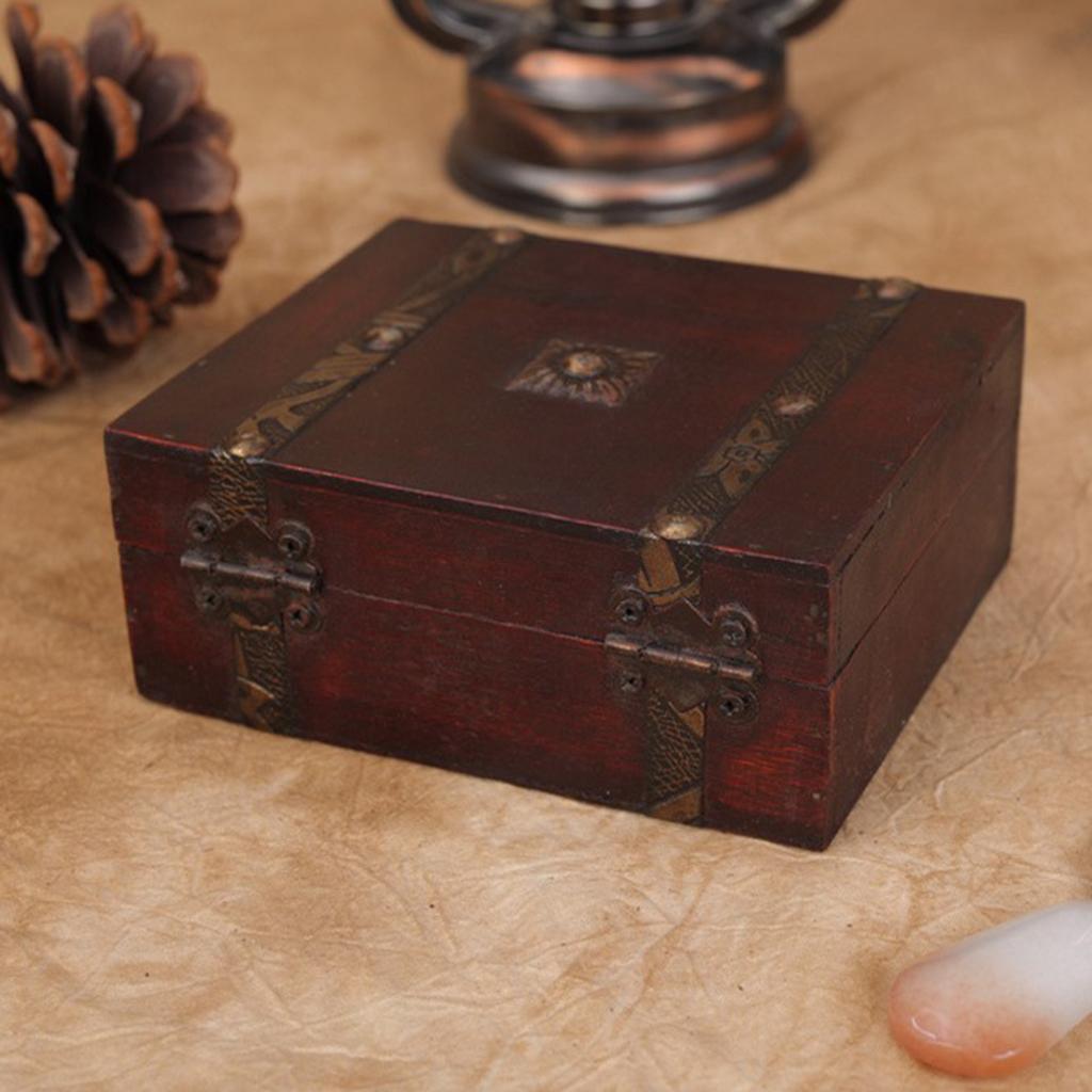 Wooden Jewelry Box Case Storage Box Gift Box Jewelry Organizer Container