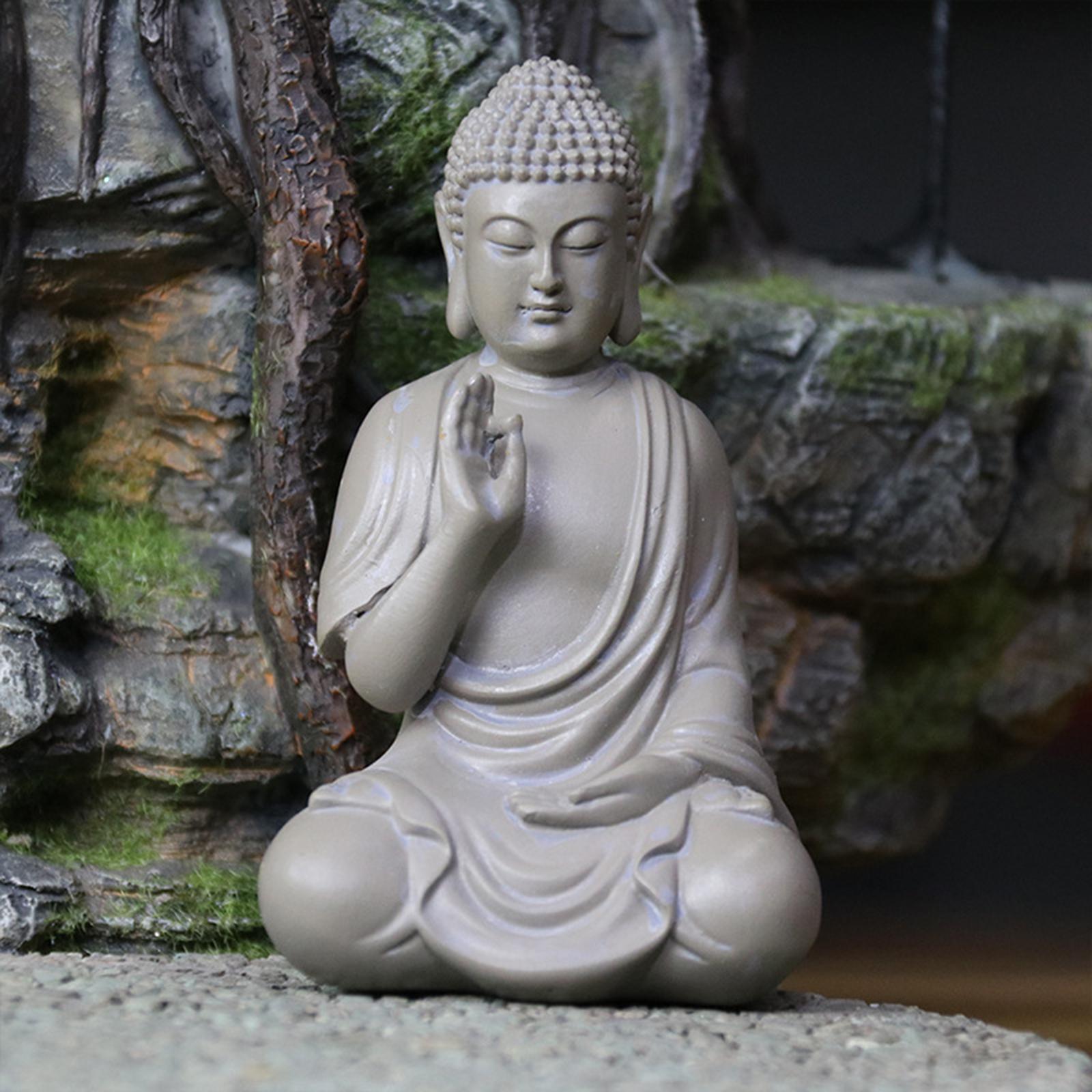Buddha Statue  Decorative Figurine Home  Small Meditating Buddha