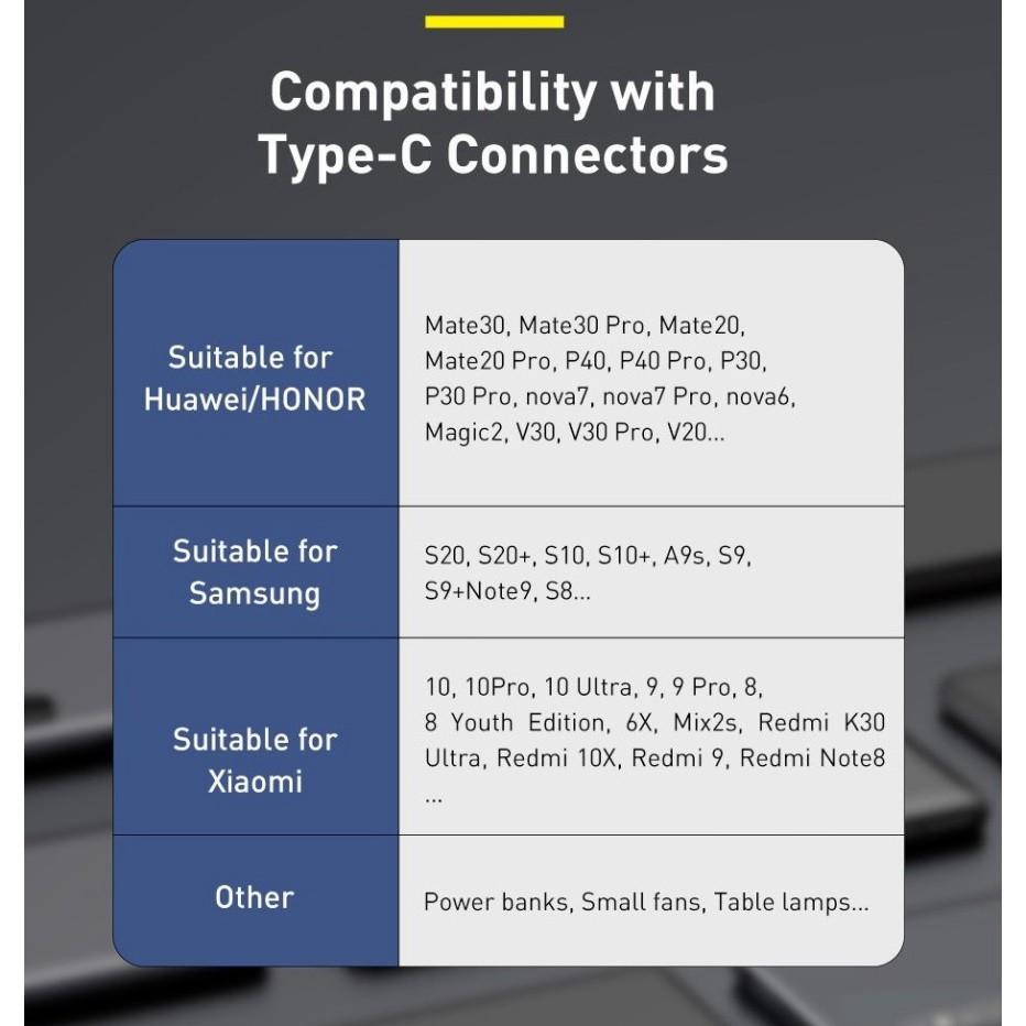 Cáp sạc nhanh, siêu bền Baseus Cafule Metal Series Type C 40W (USB to Type C, Zinc Alloy Material, Super Quick charge)- Hàng chính hãng.