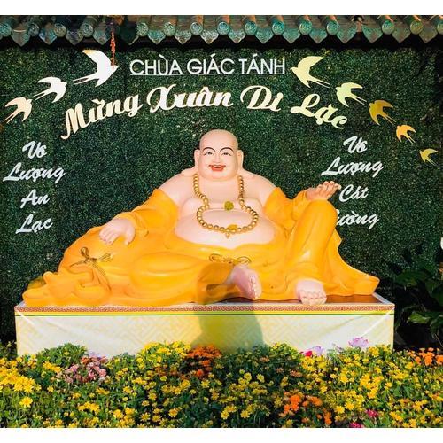 Tượng Đá Phật Di Lặc Cao 1m2 - Điêu Khắc Tượng Đá Chất Lượng Cao