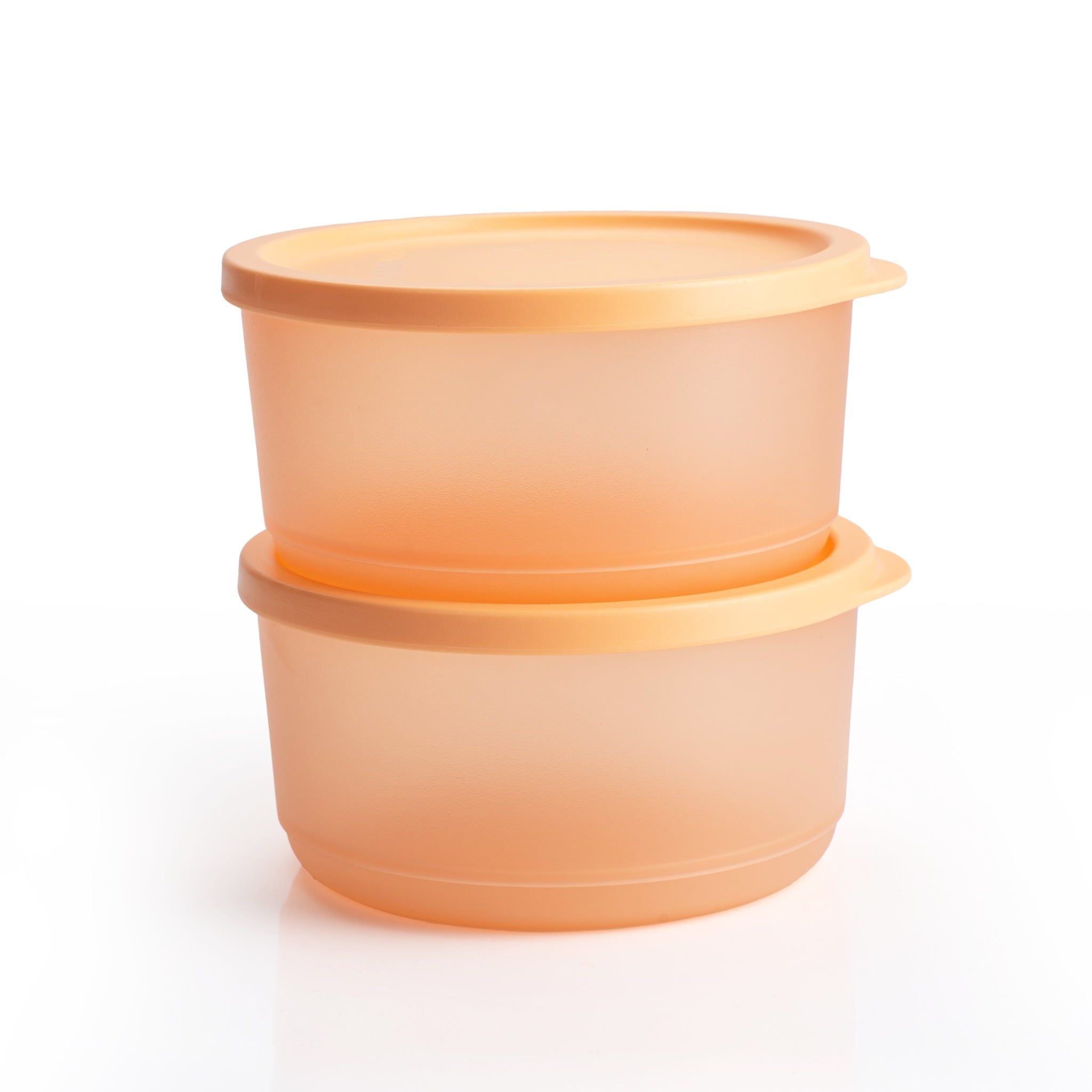 Bộ 2 hộp đựng thực phẩm Tupperware trữ khô và mát Stacking Round Medium 530ml