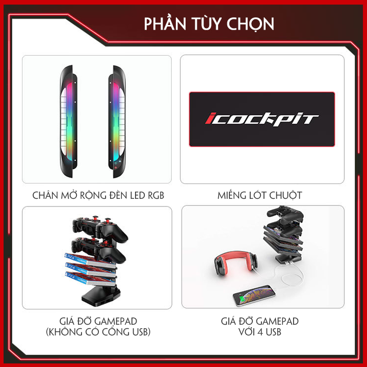 Bàn Gaming Sợi Cacbon. Bàn Chơi Game Cao Cấp. Bàn Game Đèn LED RGB Cảm Biến Âm Thanh. Tặng 1 Pad Chuột