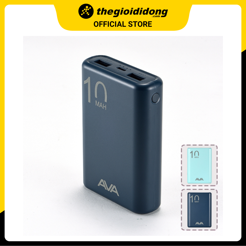 Pin sạc dự phòng Polymer 10.000 mAh AVA PJ JP191S - Hàng chính hãng