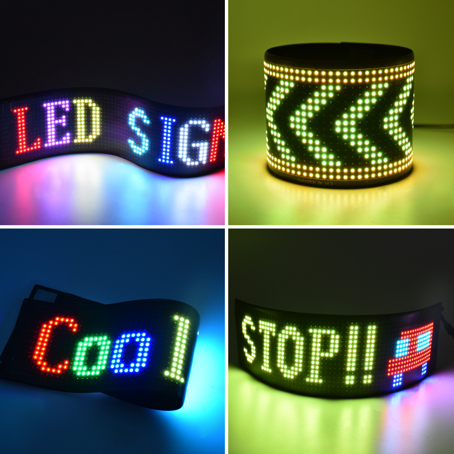 Màn Hình Chạy LED Dán Trên Kính Ô Tô Matrix RGB Car Smart APP - Home Decor Furniture