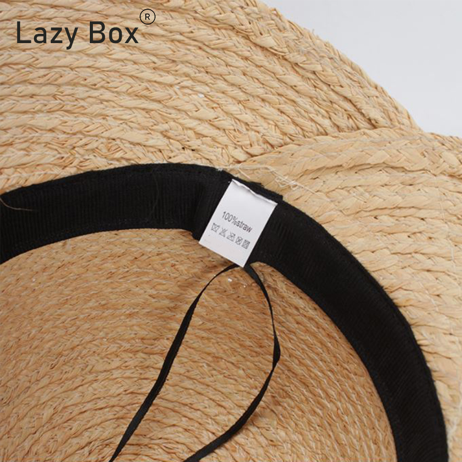 Mũ nón cói đi biển chất liệu raffia dáng cụp mỏ vịt