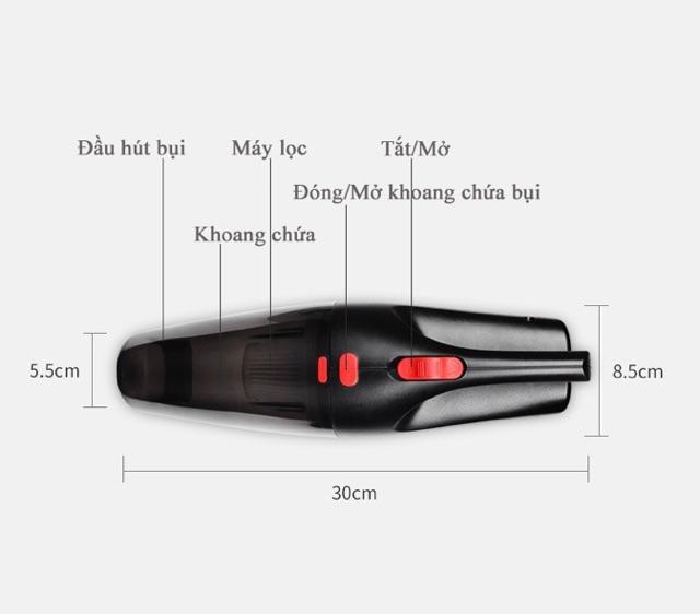 Máy hút bụi cầm tay ô tô mini 120w