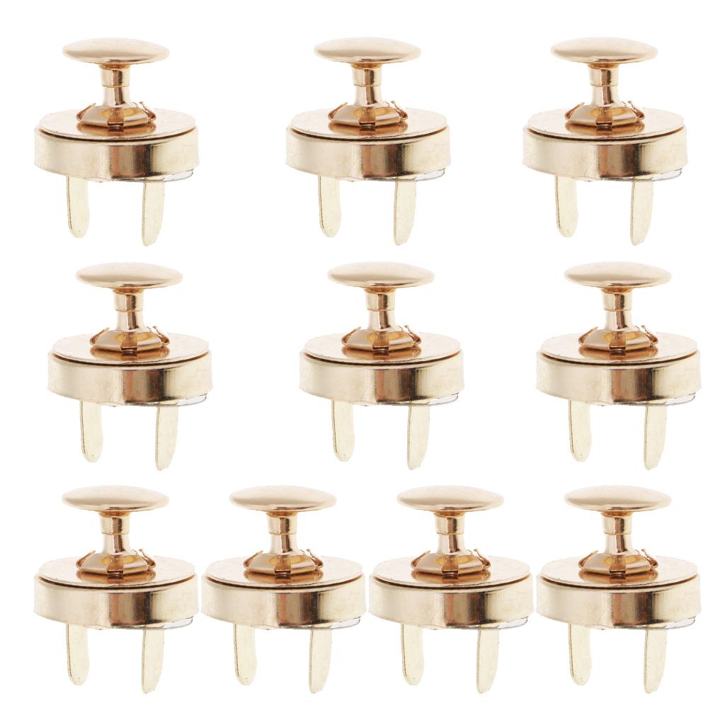 20 Bộ 18 Mm Kim Loại Từ Khóa Nút Túi Ví Cầm Vàng Bạc