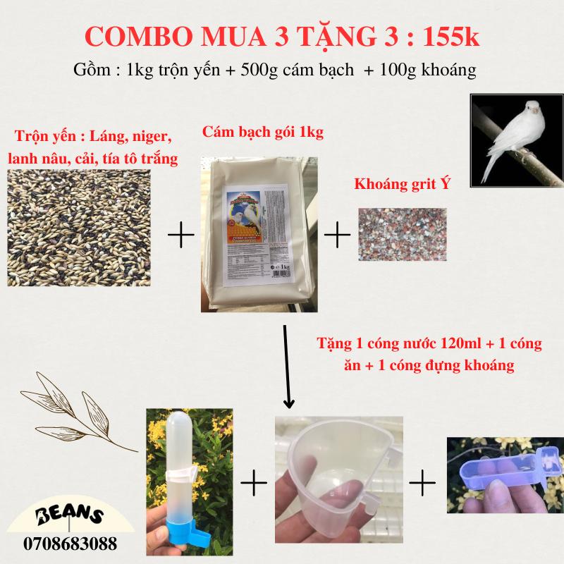 COMBO Thức ăn đầy đủ cho chim yến hót siêu tiết kiệm, siêu lơi hàng nhập của Ý