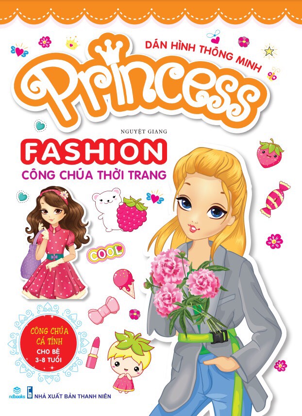 Dán hình thông minh Princess Fashion công chúa thời trang - Công chúa cá tính (cho bé từ 3-8 tuổi )