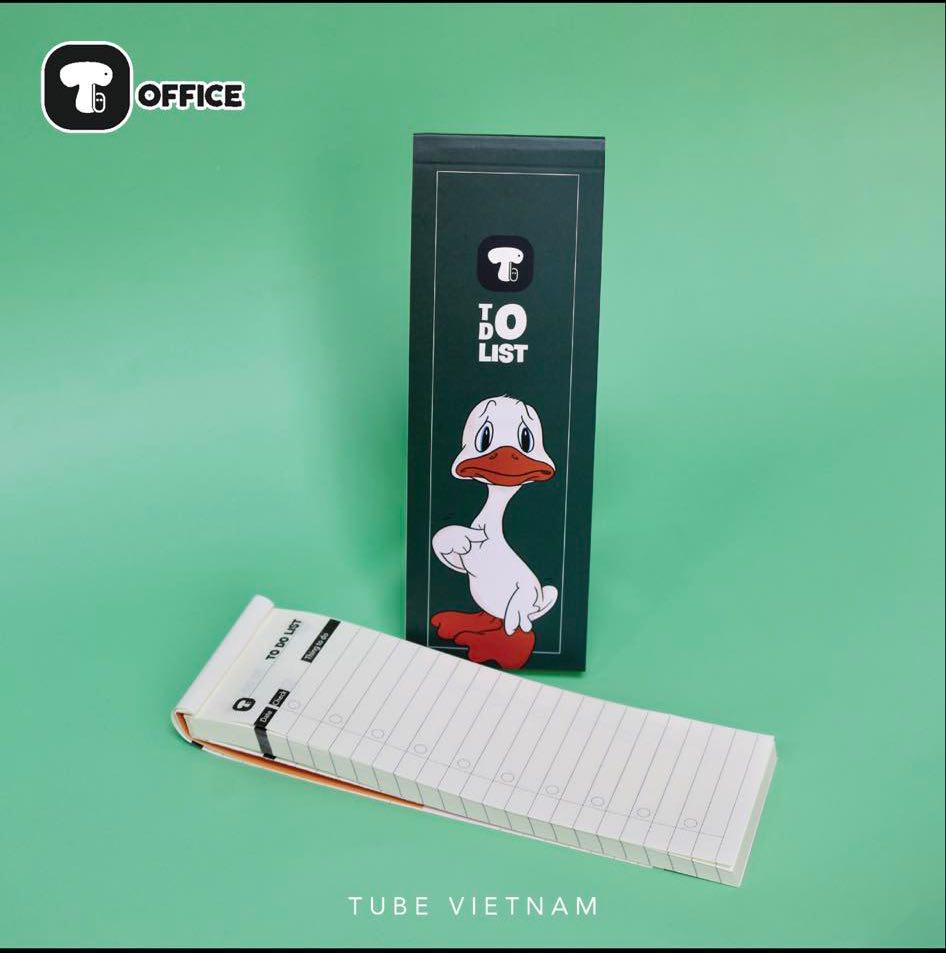 Sổ Tay Nhắc Việc Tube To Do List Classic Cartoon 6x18cm 160 trang TB - Vịt Daffy - TB0007