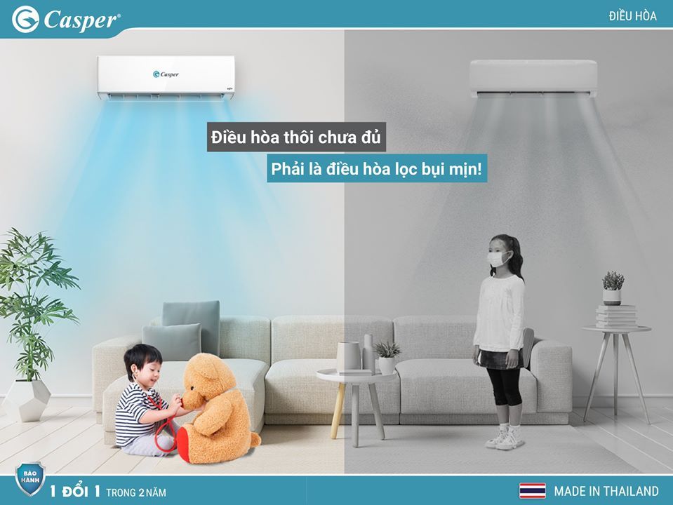 Máy lạnh Casper Inverter 1.5 HP GC-12IS33-Hàng Chính Hãng.