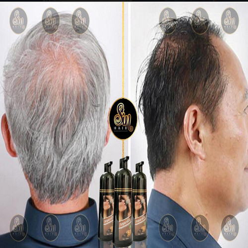 Dầu Gội Nhuộm Tóc Tại Nhà Sin Hair 500ml Mẫu Mới Không Lược - Dầu Gội Nhuộm Tóc Nhân Sâm Nhật Bản Giúp Phủ Bạc Đen Tóc - Nâu Tóc Tặng Kèm 01 túi Muối Ngâm Chân Thư Giãn