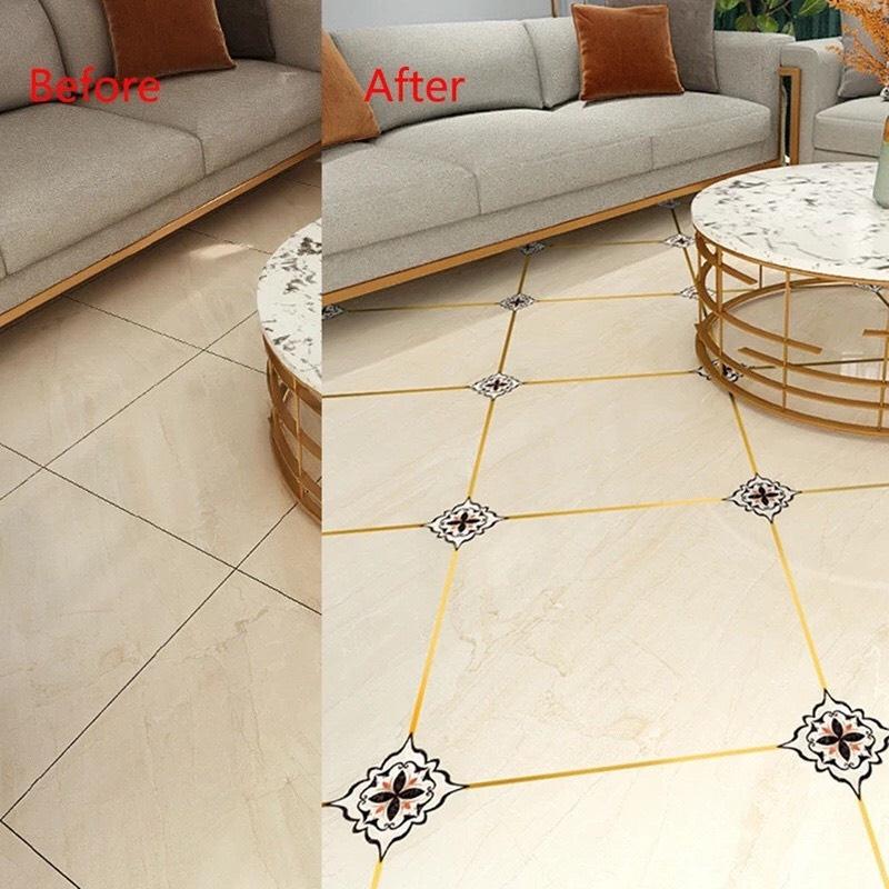 Bộ 18 miếng dán sàn gạch ,dán tường trang trí nhà, phòng bếp, phòng tắm cao cấp