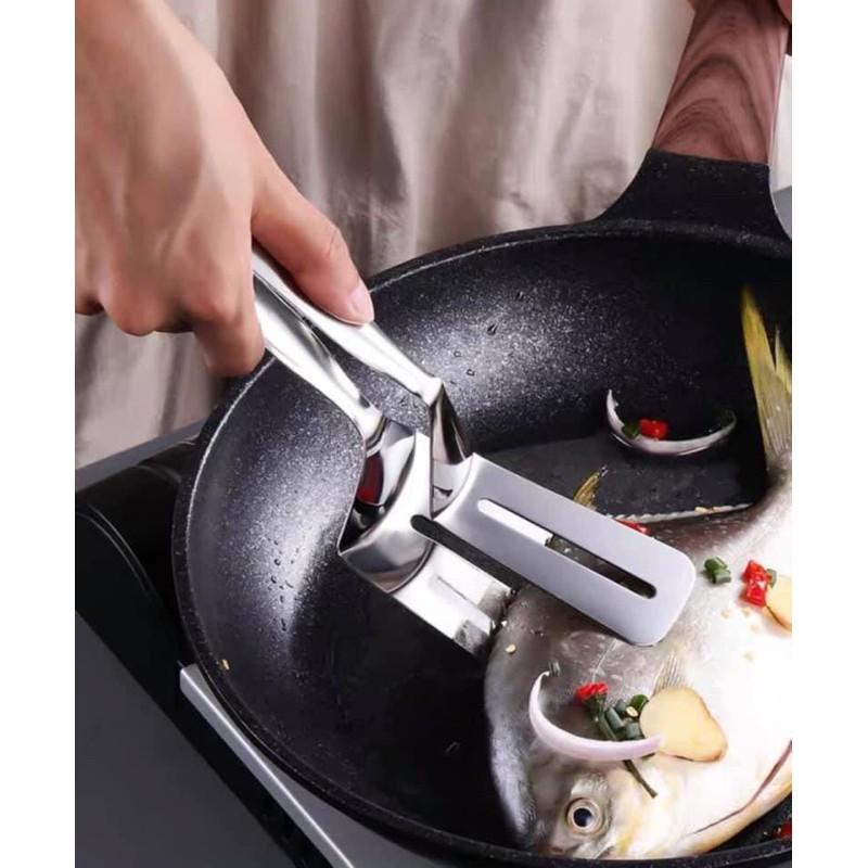 Kẹp inox gắp thức ăn
