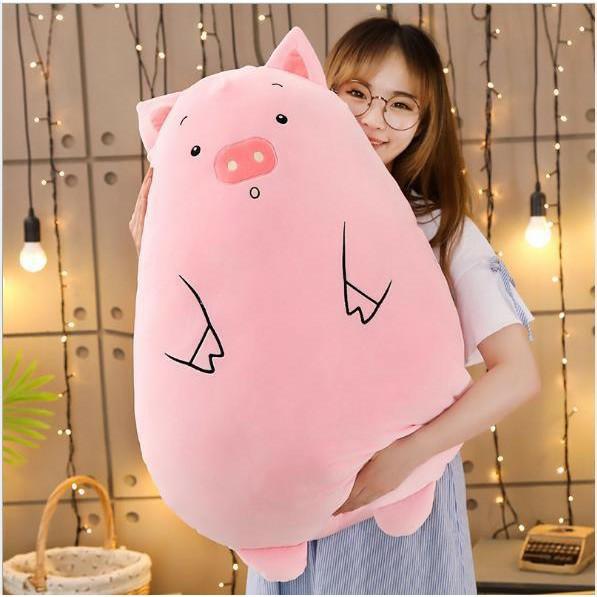 Gấu Bông Heo Animal Màu Hồng Siêu Mềm size 50cm