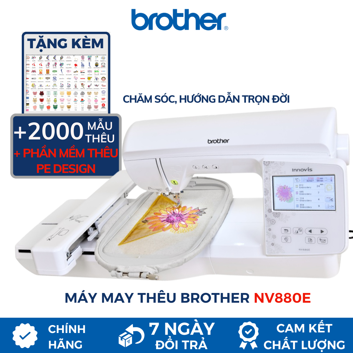 Máy thêu vi tính Brother NV880e - Hàng chính hãng