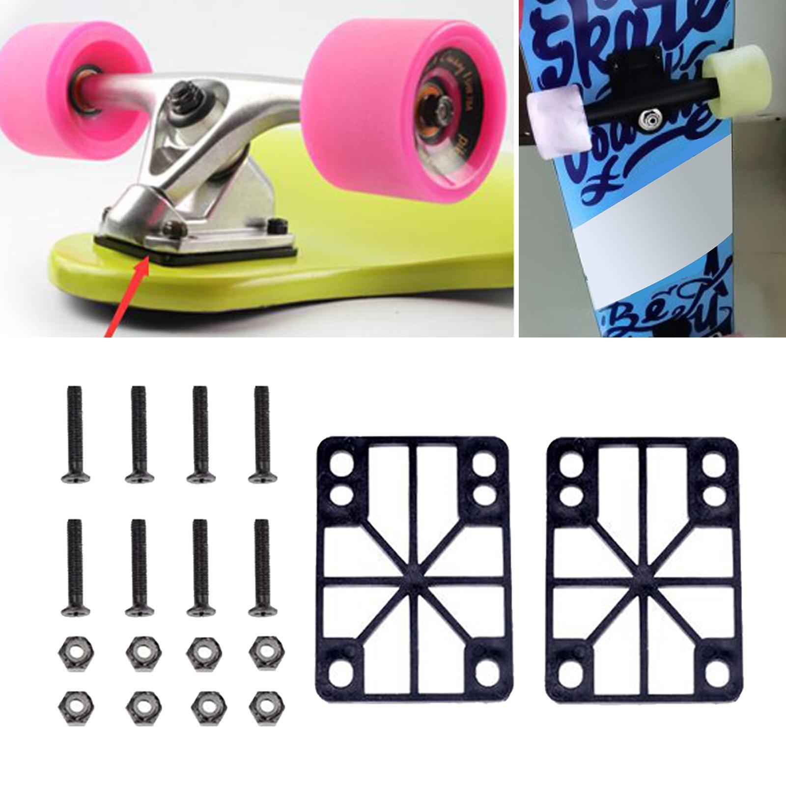 Skateboard Riser Pad Longboard Shock Pad Cruiser Hardware