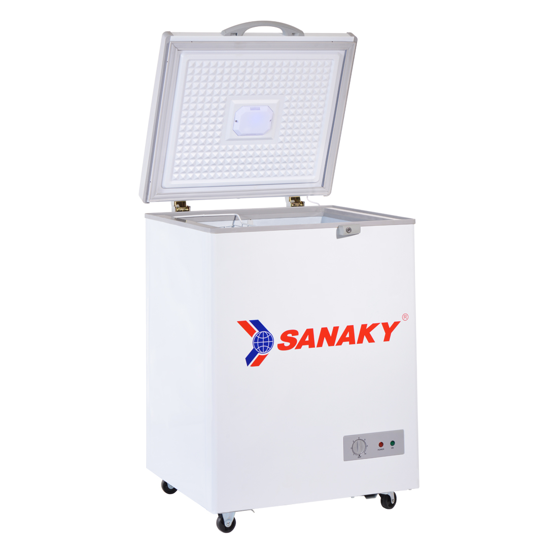 TỦ ĐÔNG MINI SANAKY 100 LÍT VH-150HY2 NHÔM - HÀNG CHÍNH HÃNG - CHỈ GIAO HCM