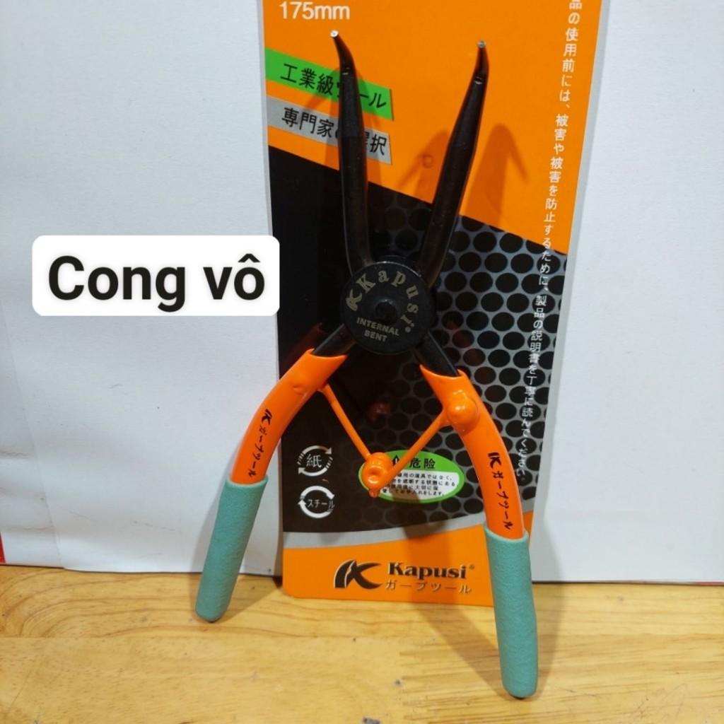 Bộ Kìm Mở Phe Kapusi Japan 7 Inch/175mm – Thép Không Gỉ, Tay Cầm Bọc Nhựa, Dễ Sử Dụng