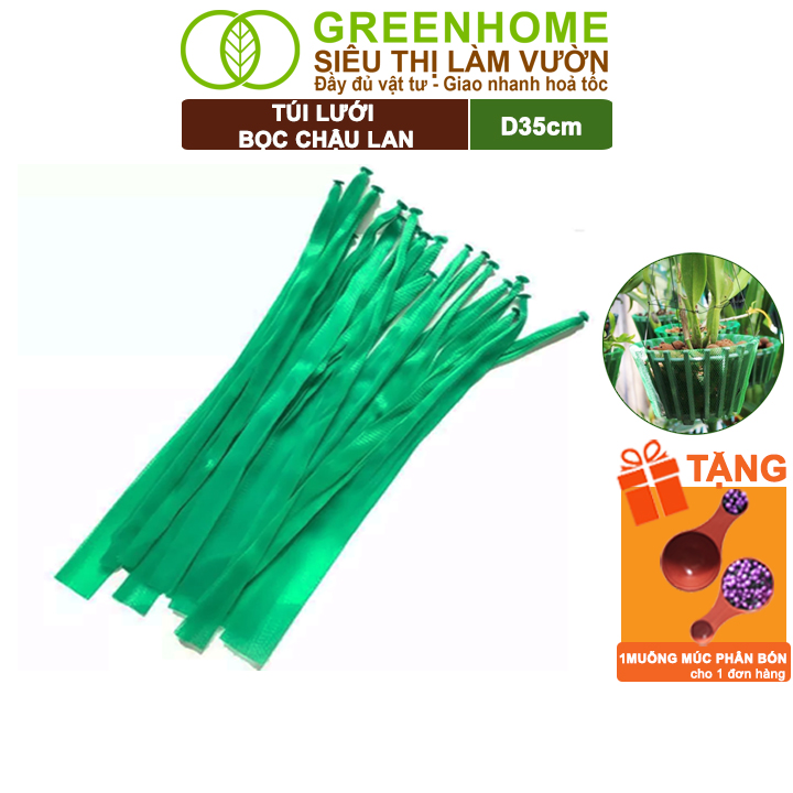 Bộ 5 Lưới Lót Chậu Lan Greenhome, D35Cm, Lót Đáy Chậu, Ngăn Rơi Vãi Giá Thể, Phân Bón, Độ Bền Cao, Dễ Sử Dụng - 5 Lưới Lót Chậu Lan