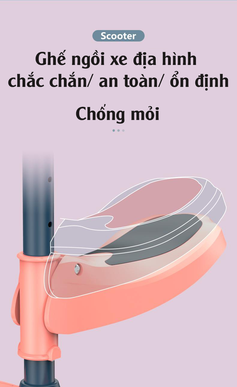 Xe scooter 3 bánh tự cân bằng, 3in1 có ghế gấp gọn, xe chòi chân thăng bằng , xe trượt 3 bánh có nhạc và đèn chiếu sáng )