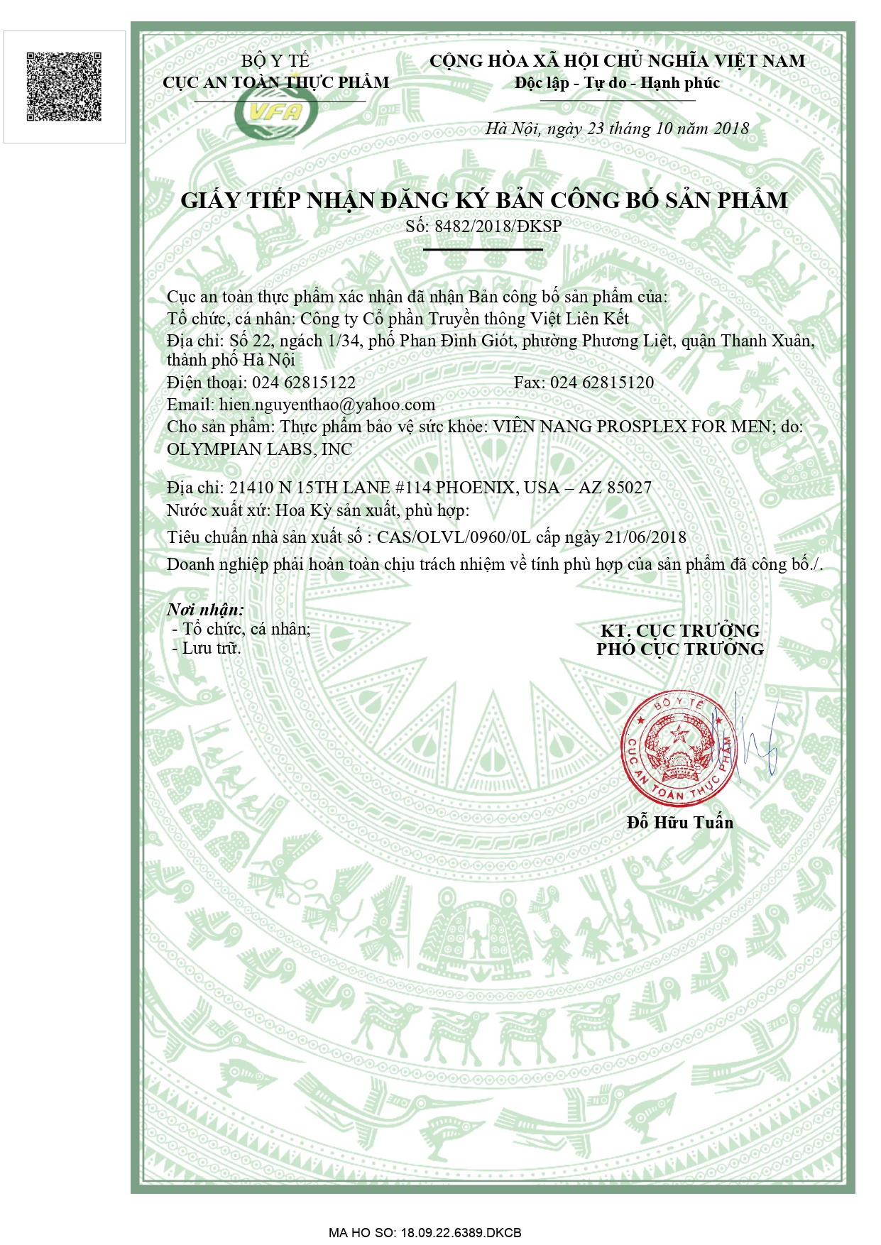Viên uống giảm phì đại tuyền liệt tuyến Prosplex For Men Olympian Labs Mỹ 30 Viên - hỗ trợ sinh lý nam