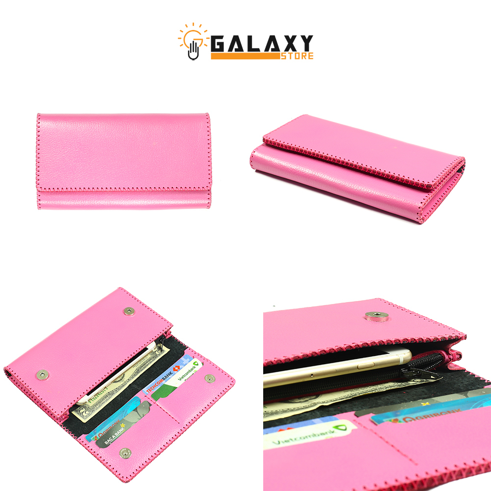 Ví Bóp Nữ Da Bò Thật Cầm Tay Clutch Handmade Cao Cấp Galaxy Store GVNUA06 - Hàng Chính Hãng