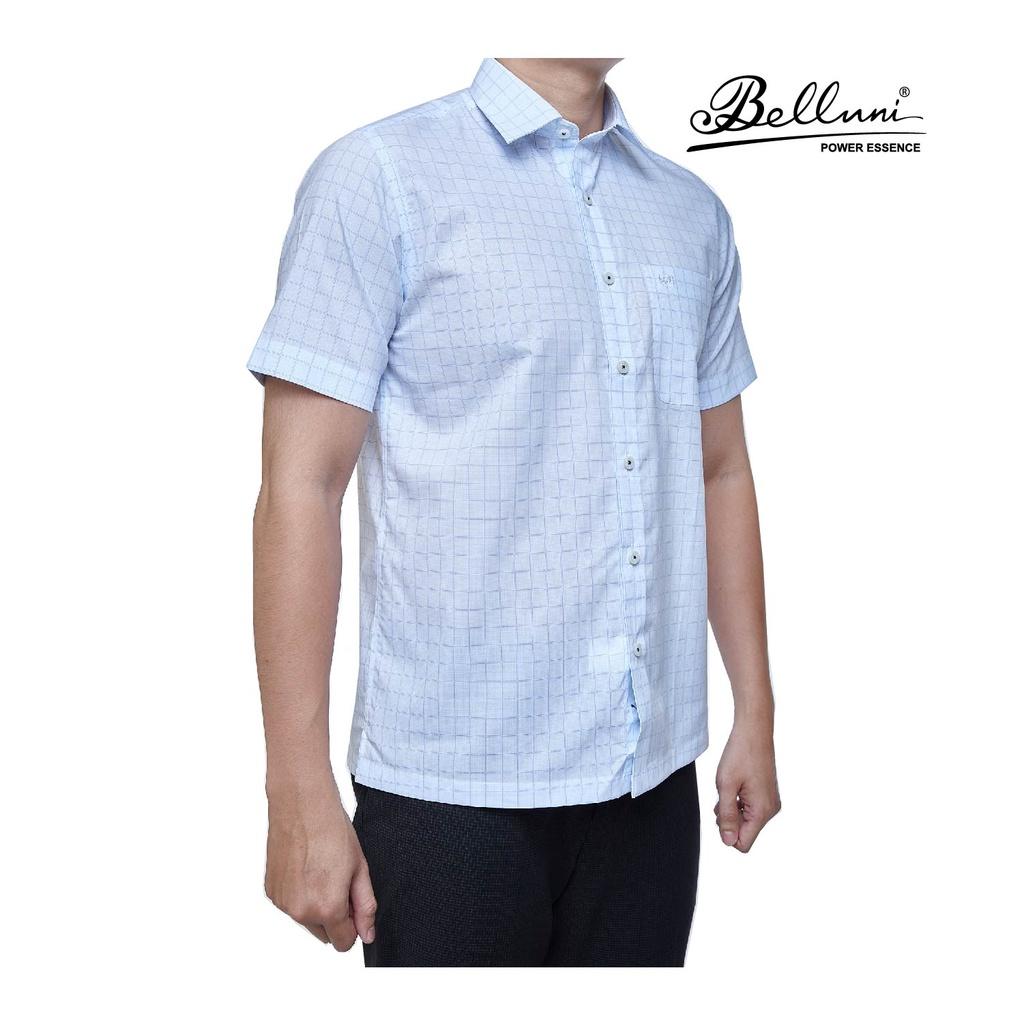Áo sơ mi nam ngắn tay BELLUNI LUXURY chất 100% Cotton cao cấp - ABN.CM.BE.211.B7