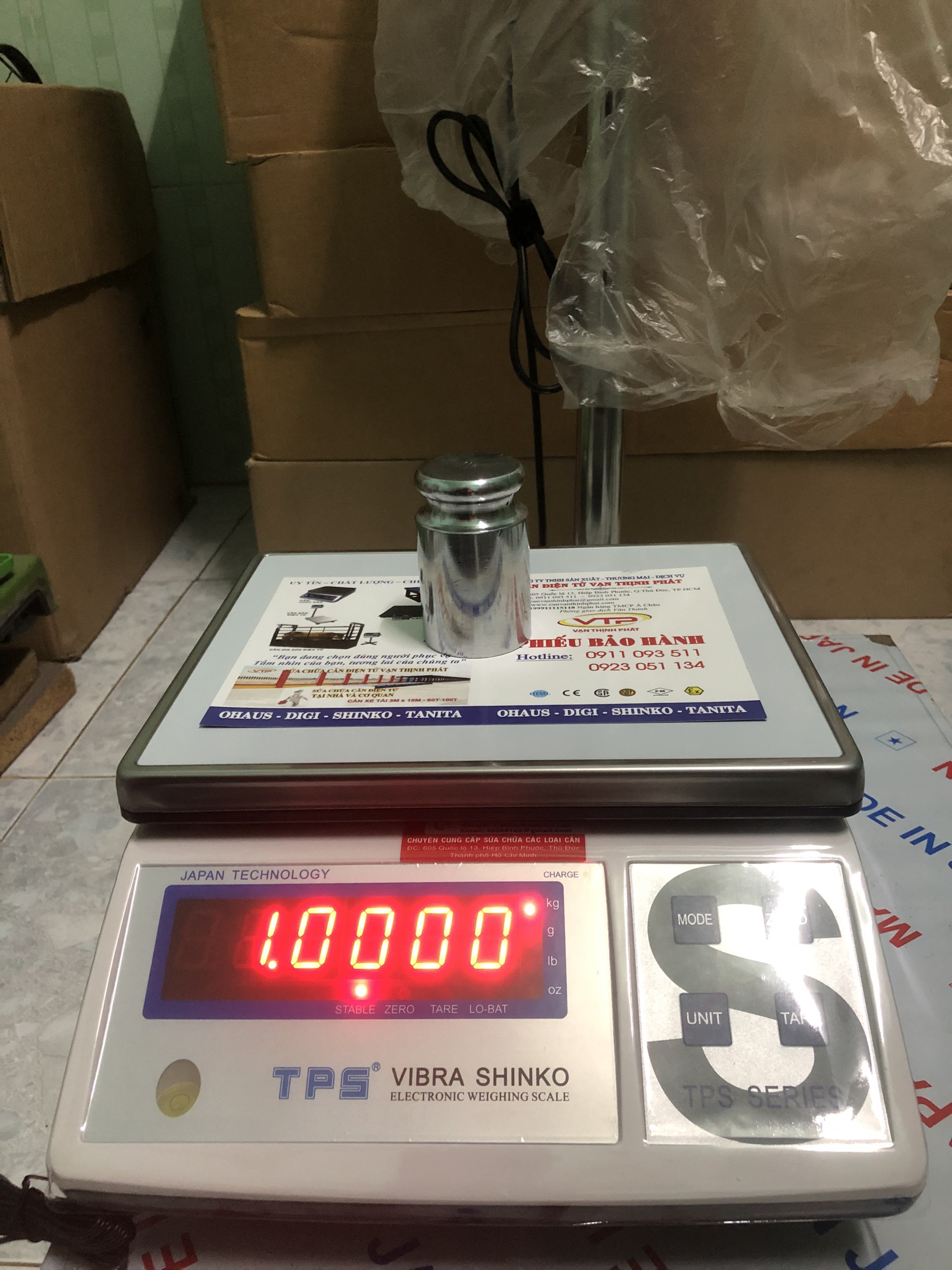 Cân Điện Tử VIBRA SHIKO TPS 15 KG 0.5 G