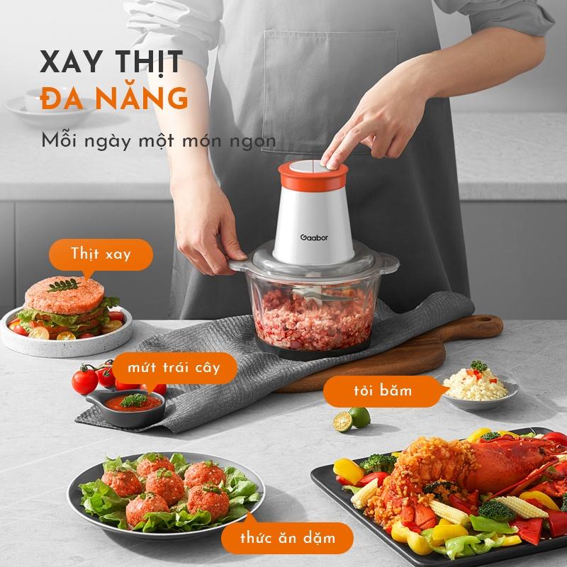 Máy xay thịt thực phẩm đa năng GAABOR GJ-M30A02 2L (Nhựa - Tô Thủy Tinh) - 300W - Hàng chính hãng