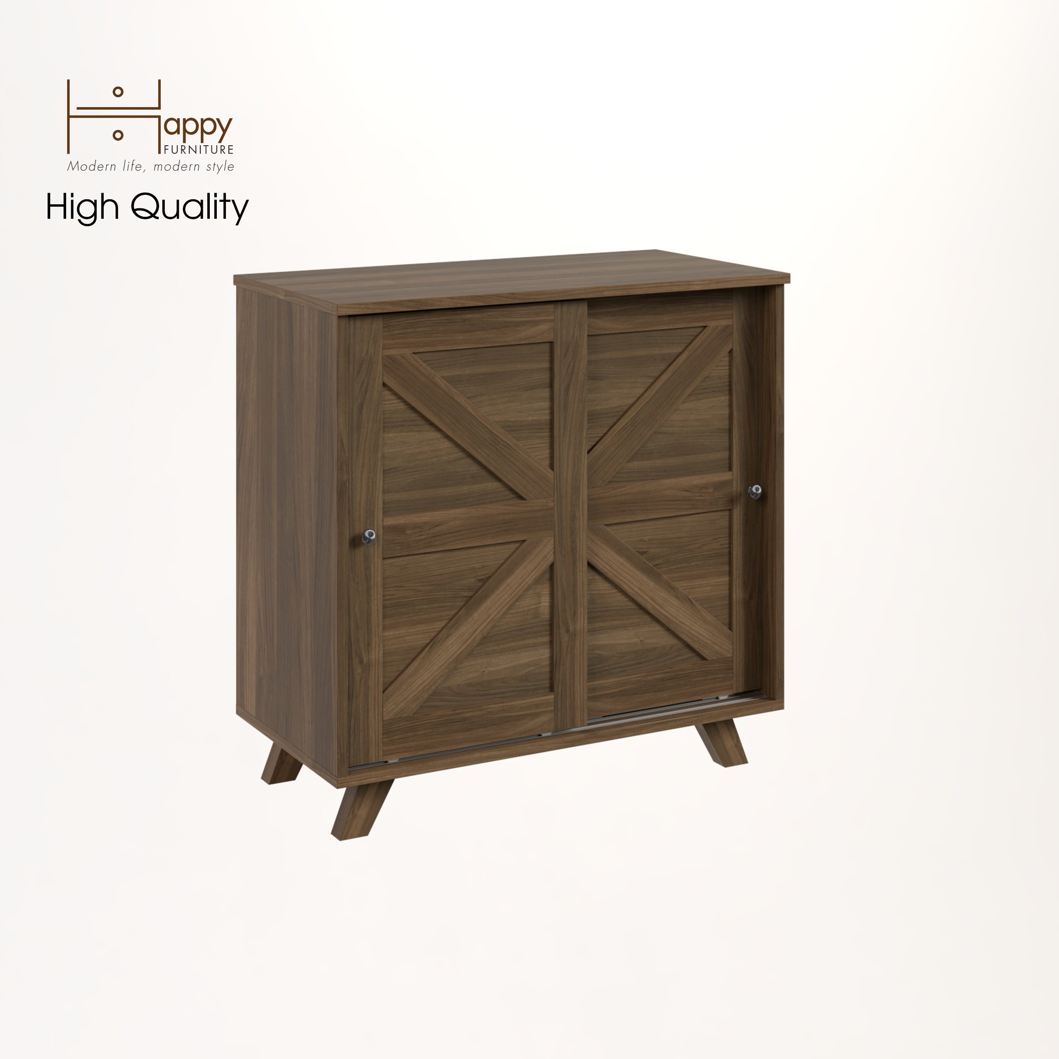[Happy Home Furniture] RUNI, Tủ đựng đồ - 2 cánh cửa lùa,  81cm x 40cm x 81cm ( DxRxC), TCL_003