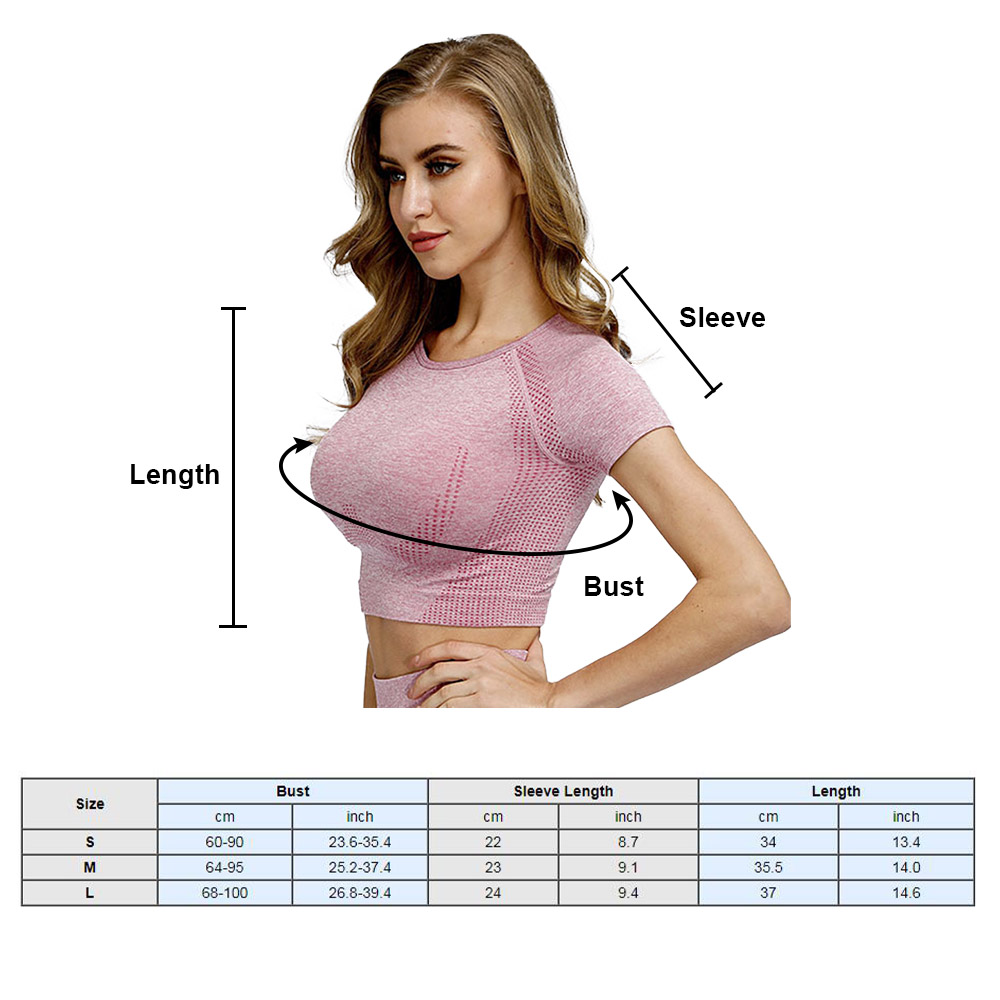 Áo Crop Top Tập Yoga thể dục cho nữ nhanh khô thoáng khí, không cổ ngắn tay