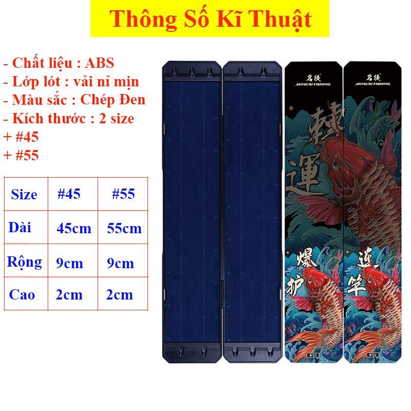 Hộp Đựng Lưỡi Câu Đài Lưỡi Câu Đôi, Thẻo câu cá in hình họa tiết trâu đỏ , cá chép siêu hot HPK-8