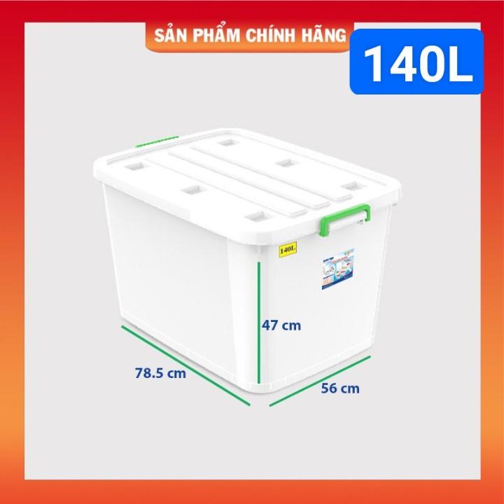 Thùng nhựa Duy Tân có bánh xe 140L