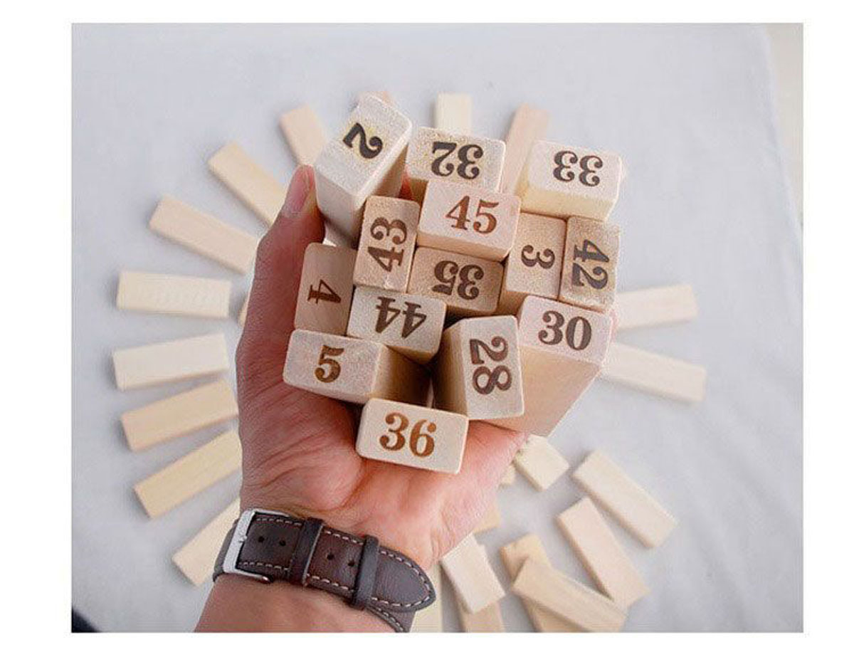 BỘ ĐỒ CHƠI RÚT GỖ 54 THANH (JENGA WOODEN BLOCKS)