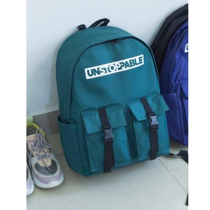Balo học sinh, sinh viên với thiết kế unisex trẻ trung năng động chất dù nhẹ bền - BOM
