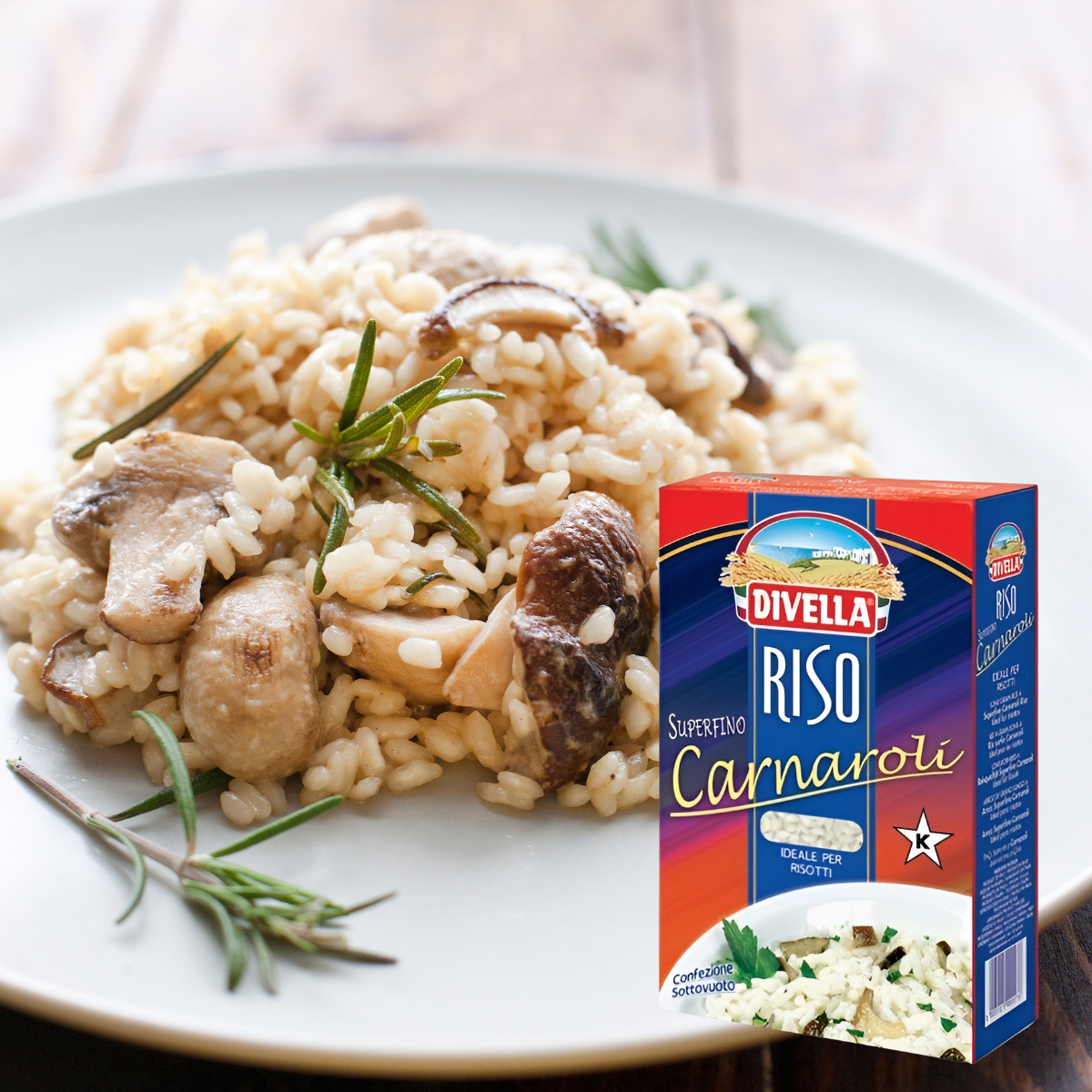 Gạo Ý Chuyên Làm Món Risotto - RISO CARNAROLI DIVELLA 1Kg [Nhập Khẩu Ý]