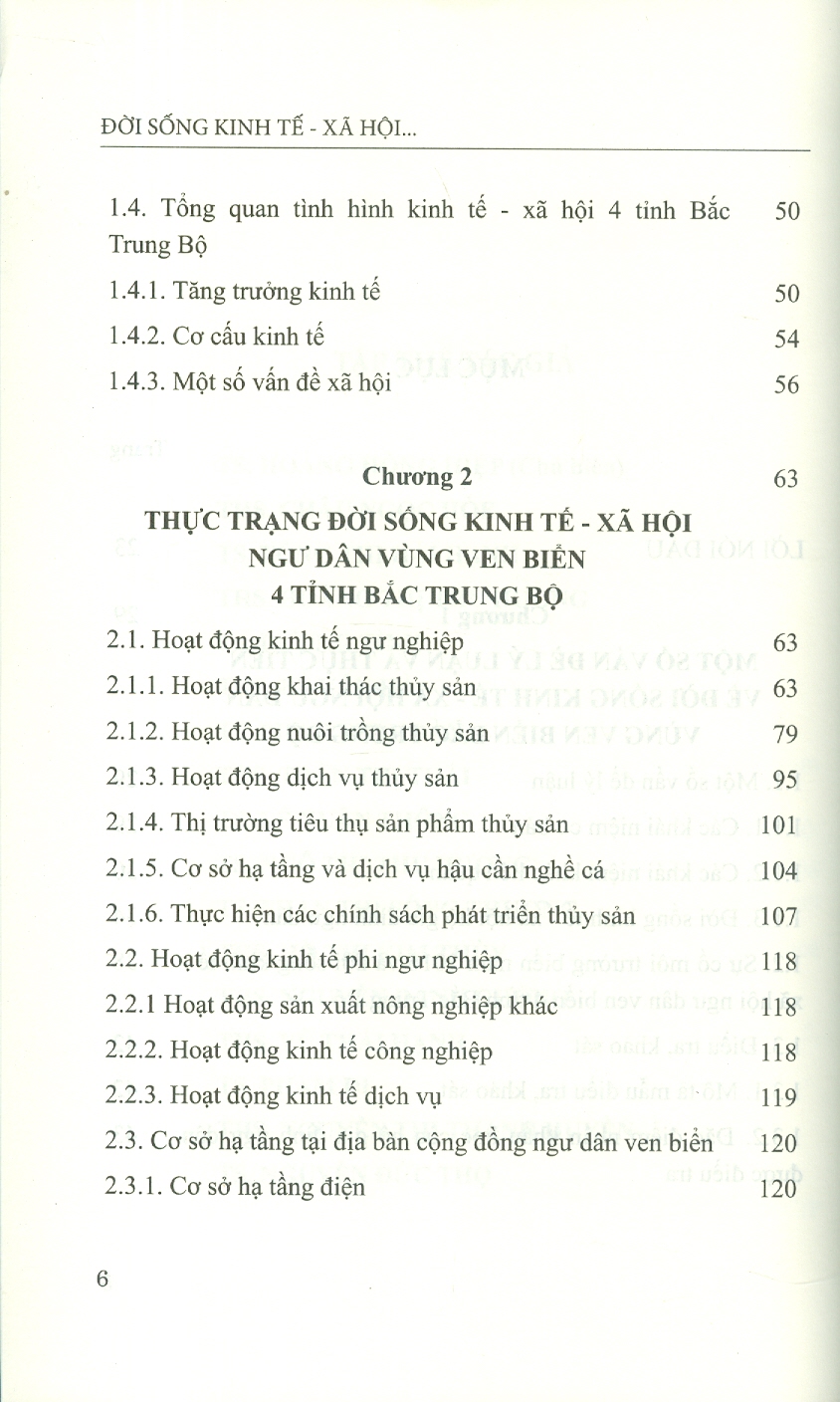 Đời Sống Kinh Tế - Xã Hội Ngư Dân Vùng Ven Biển Bắc Trung Bộ (Sách Chuyên Khảo)