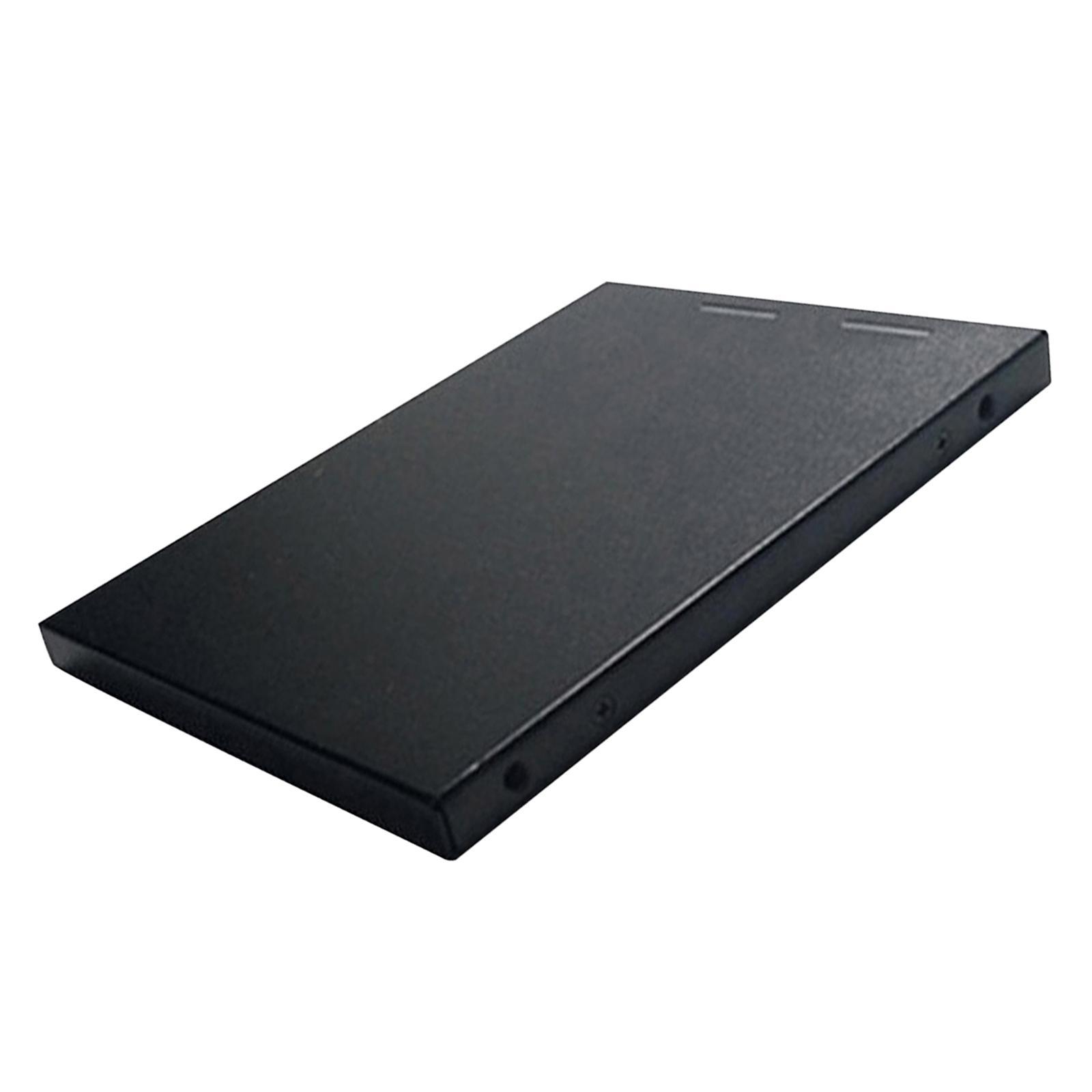 MSATA to 2.5" SATA Enclosure Aluminium Case Simple Installation Standard Plug and Play Professional Internal/External , Black Premium