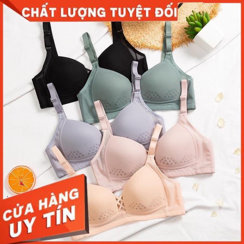 Áo Lót Nữ ️ Áo Ngực Nữ Đúc Su Ren Thông Hơi Nâng Ngực Sexy Điệu Đà 007