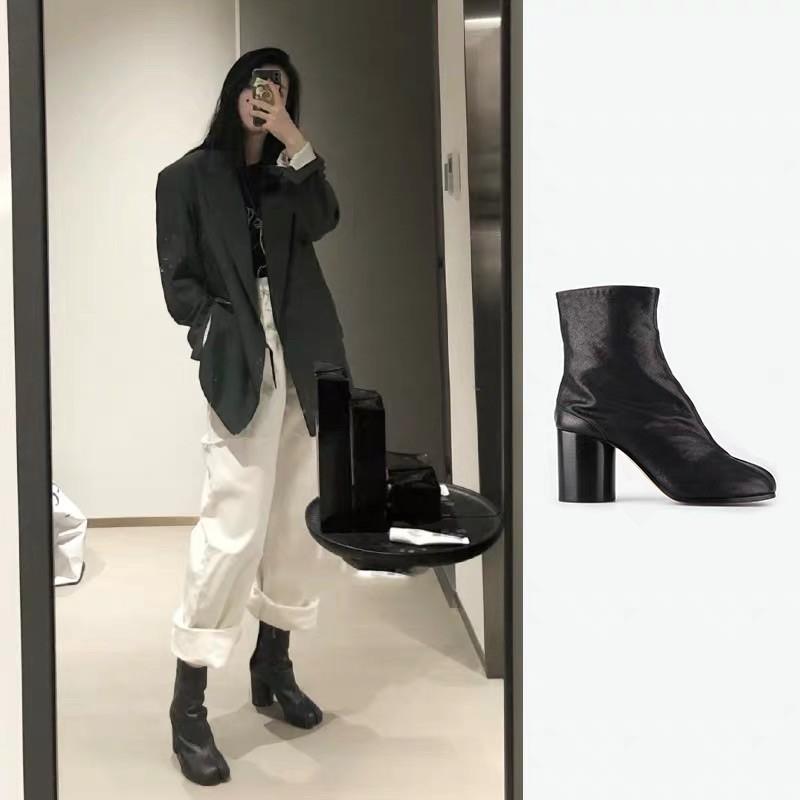 Boots cao gót móng heo maison margie ( ảnh thật sau