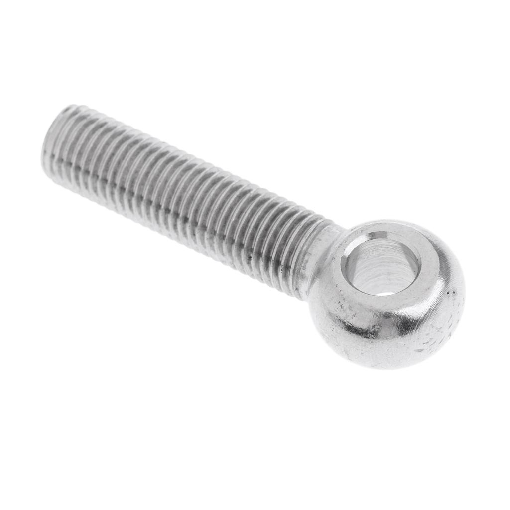 2xM16 304 Stainless Steel Threaded Eye Bolt for Balustrade M16 x 80mm