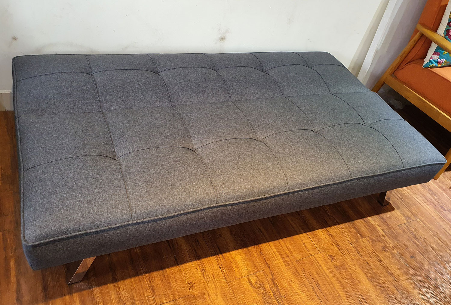 Sofa Giường Nằm Cao Cấp_Sofa Bed Xuất Khẩu Châu Âu Kiểu Hiện Đại_Bọc Vải Bố Mịn Màu Xám_Dài 168 x 96